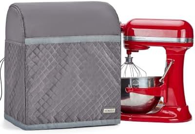 grey quilted dust cover with pockets