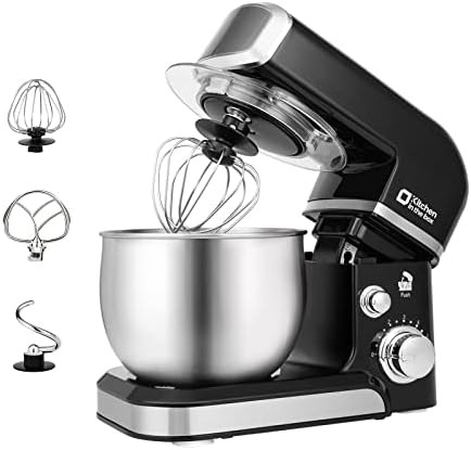 Black 3.2 qt tilt head small electric mixer
