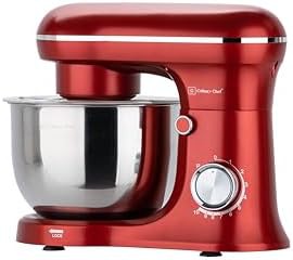 Retro red 8 speed electric stand mixer