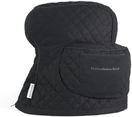 Matte black fitted tilt head mixer cover