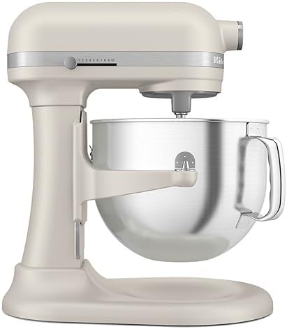 7 quart bowl lift mixer with black finish