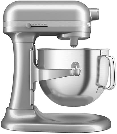 7 quart bowl lift mixer with white finish