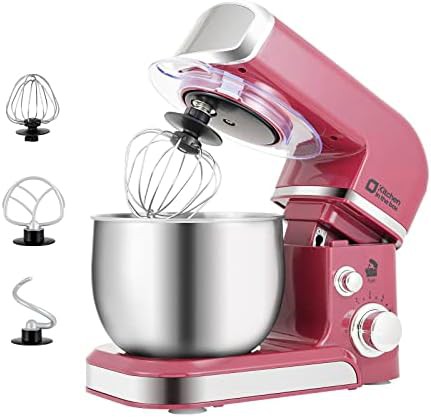Purplish red 3.2 qt small electric mixer