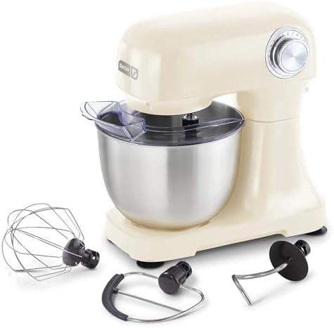 Cream colored 3.5 quart electric mixer