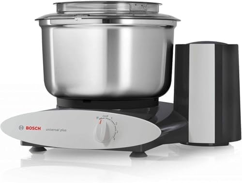 Black universal plus mixer with stainless bowl