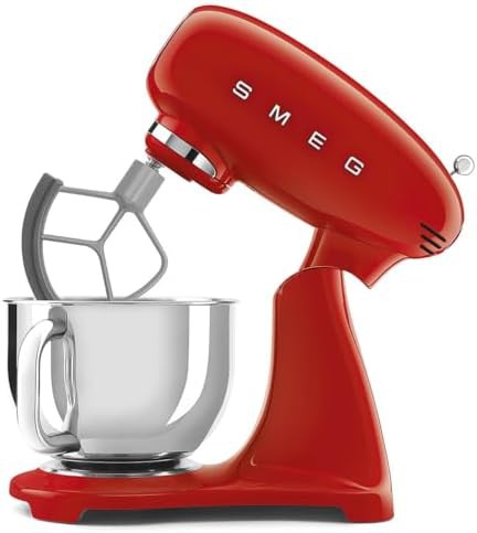 Forte five quart mixer in retro red