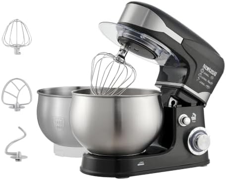 Charcoal black two bowl stand mixer