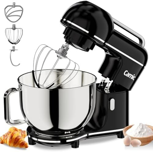 Black Stand Mixer with Easy Carry Handle