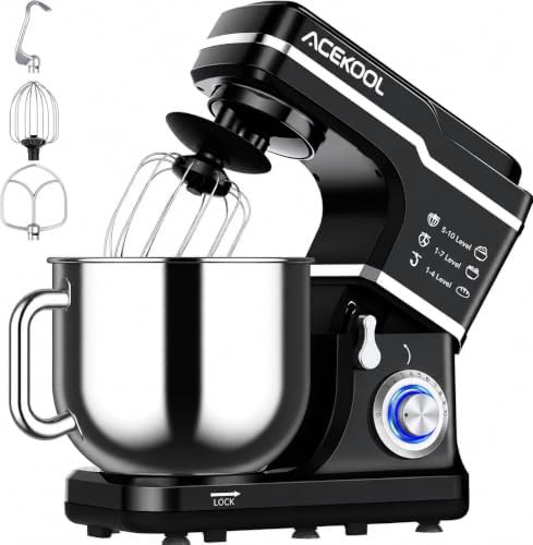 Black ten speed kitchen mixer 7.5 quart